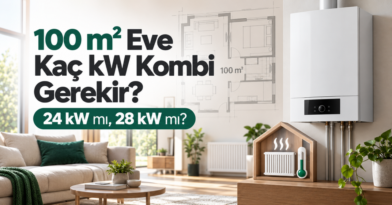 100 m² Eve Kaç kW Kombi Gerekir? Doğru Kapasite Seçimi