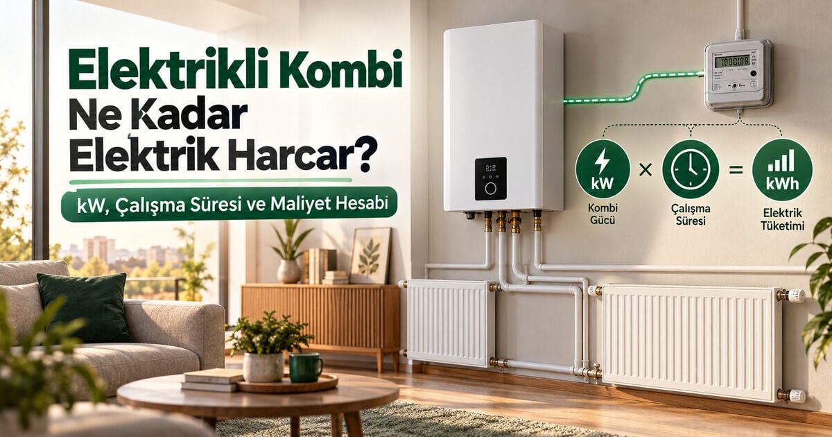 Elektrikli Kombi Ne Kadar Elektrik Harcar? Tüketim Hesabı