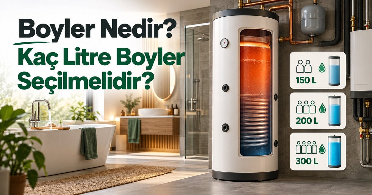 Boyler Nedir? Kaç Litre Boyler Seçilmelidir?