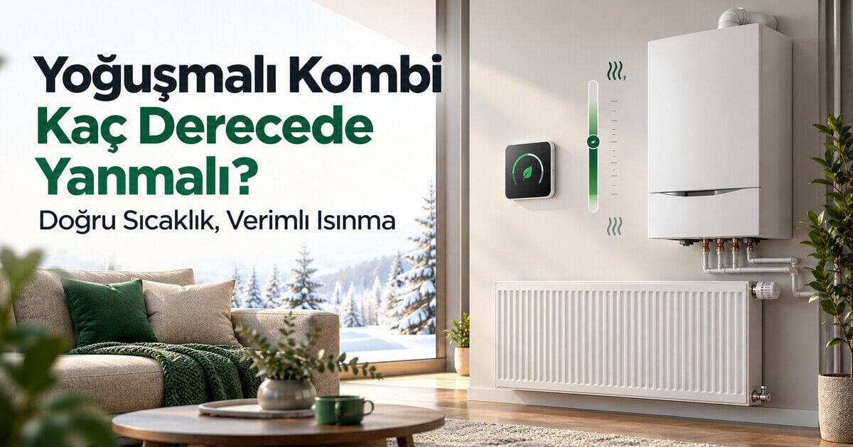 Yoğuşmalı Kombi Kaç Derecede Yanmalı? Doğru Sıcaklık Ayarı