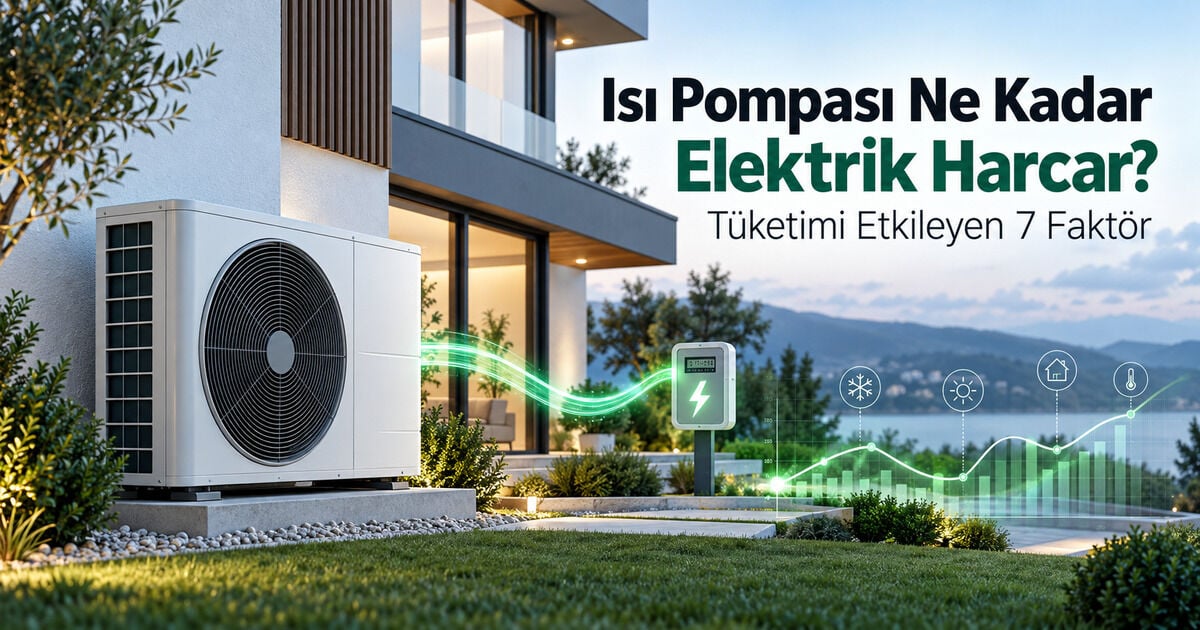 Isı Pompası Ne Kadar Elektrik Harcar? Tüketim Hesabı