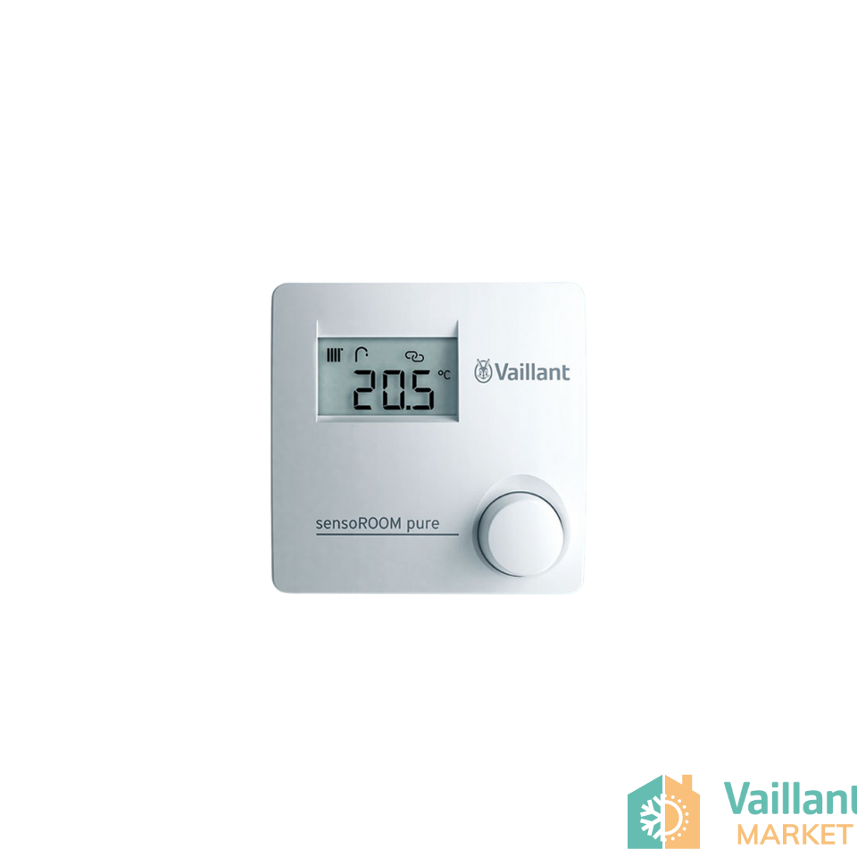 Vaillant sensoROOM pure VRT 50/2 Dijital Modülasyonlu Oda Termostatı (Kablolu)