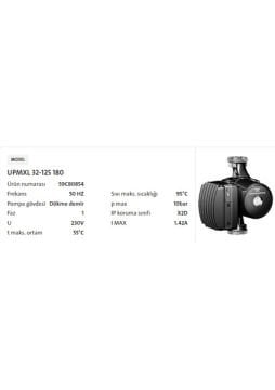 Grundfos UPMXL 32/125-180 Kazan Pompası