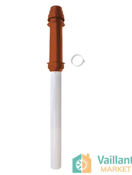 Vaillant Kombi Dikey Hava Akım Boru Seti (Ø60/100 mm) (Vaillant Dikey Baca Seti)
