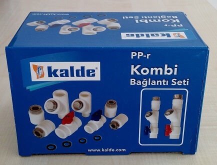 Kalde Kombi Montaj Seti Dirsekli 8'li