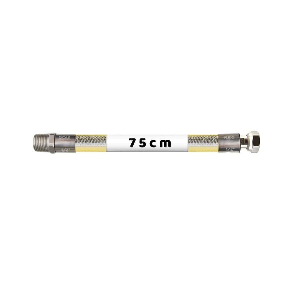 Doğalgaz Flexi 75 cm Ocak Bağlantı Hortumu 1/2x1/2