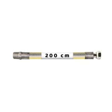 Doğalgaz Flexi 200 cm Ocak Bağlantı Hortumu 1/2x1/2