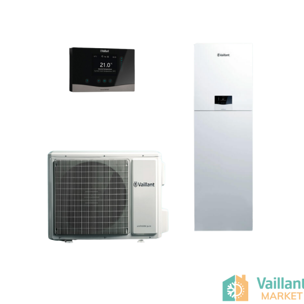 Vaillant aroTHERM pure Split 8kW Isı Pompaları - 190 Lt. Entegre Boylerli