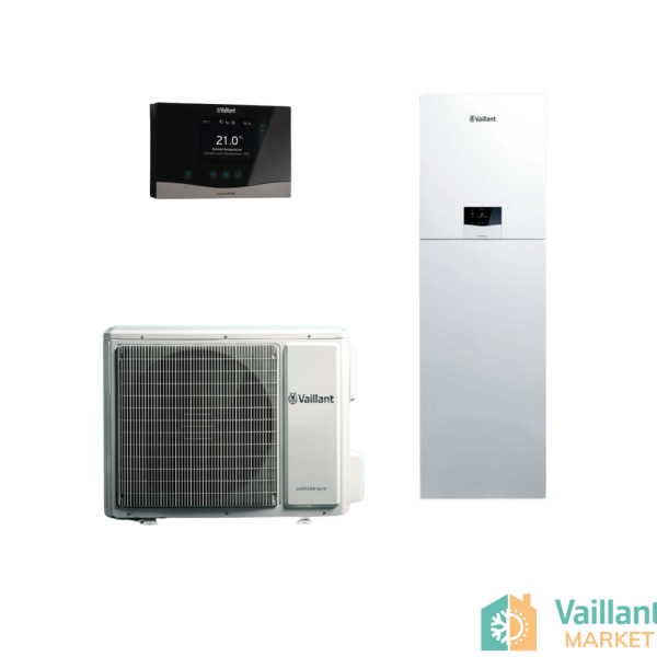 Vaillant aroTHERM pure Split 8kW Isı Pompaları - 190 Lt. Entegre Boylerli